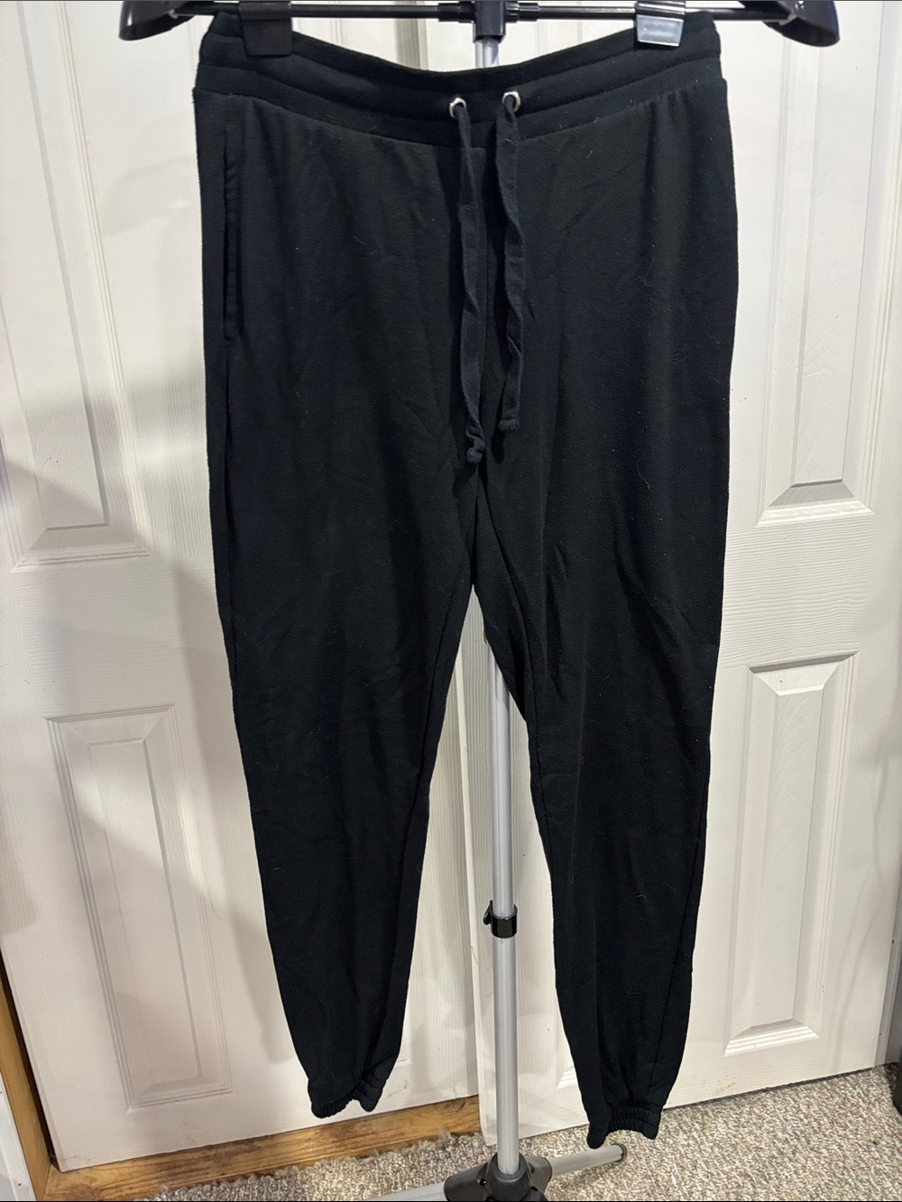 wild fable Black Drawstring Joggers with Elastic Cuffs